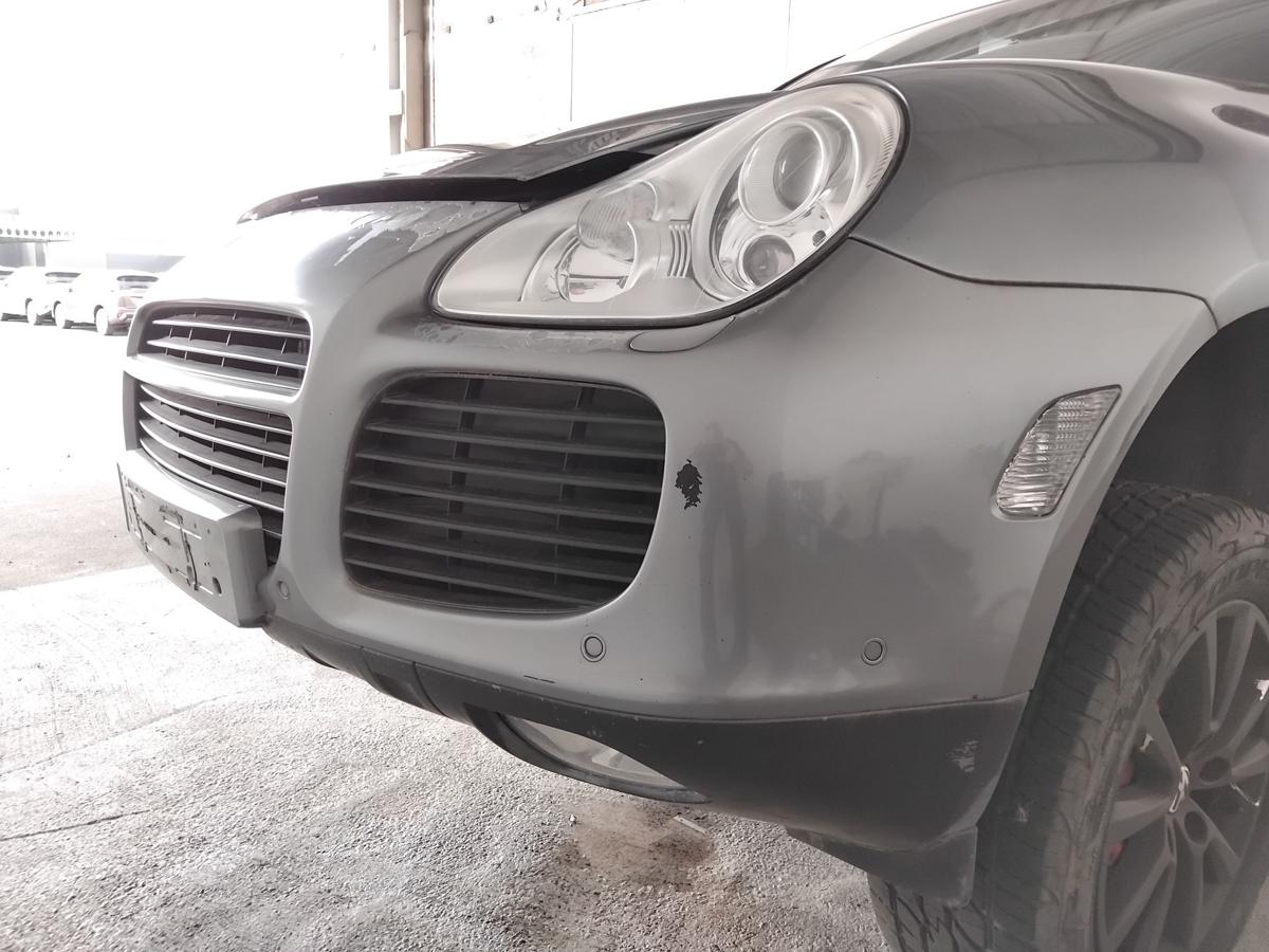 Porsche Cayenne 9PA Turbo orig.Stossfänger Stoßstange vorn SRA PDC BJ2003 LD7Z Titanium