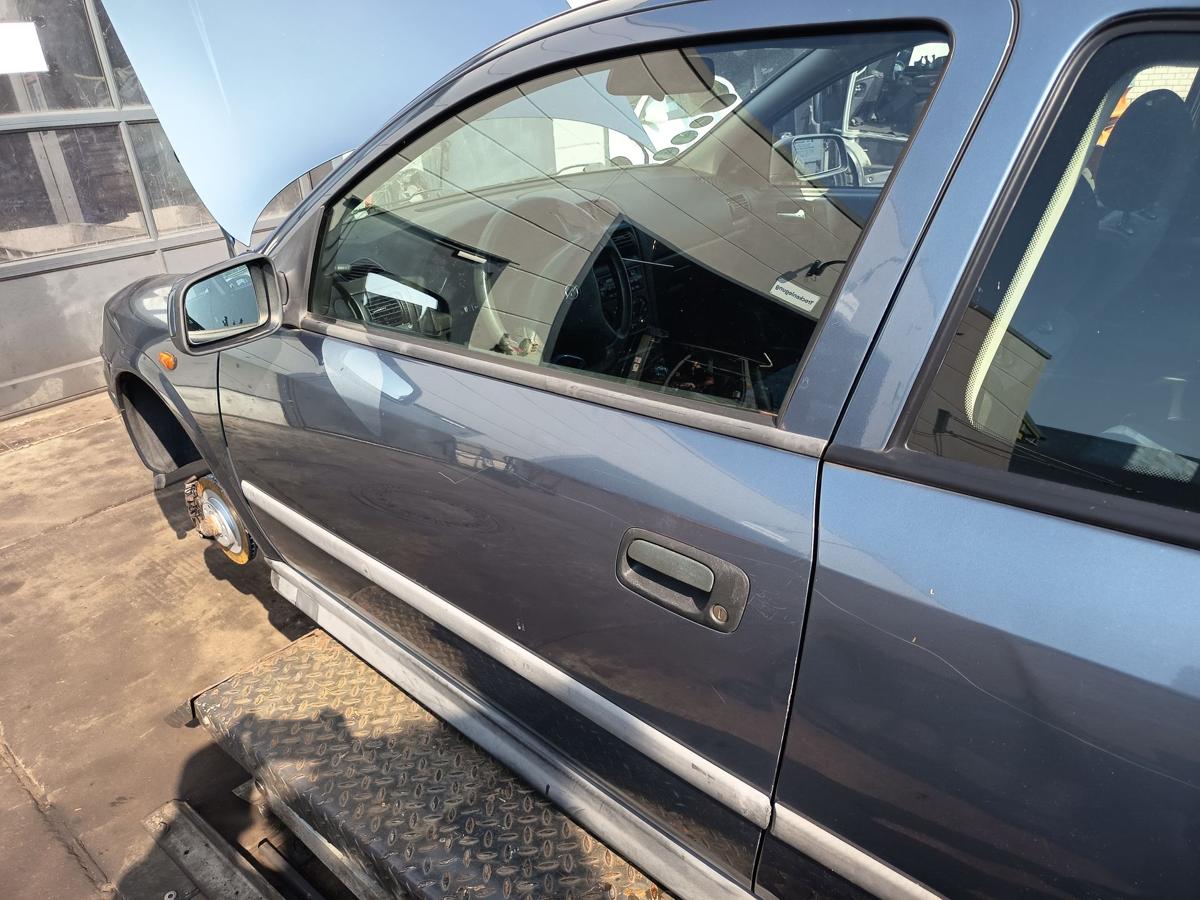 Opel Astra G 3t&uuml;rer original T&uuml;r links Fahrer Z293 Premiumblau Bj 1999