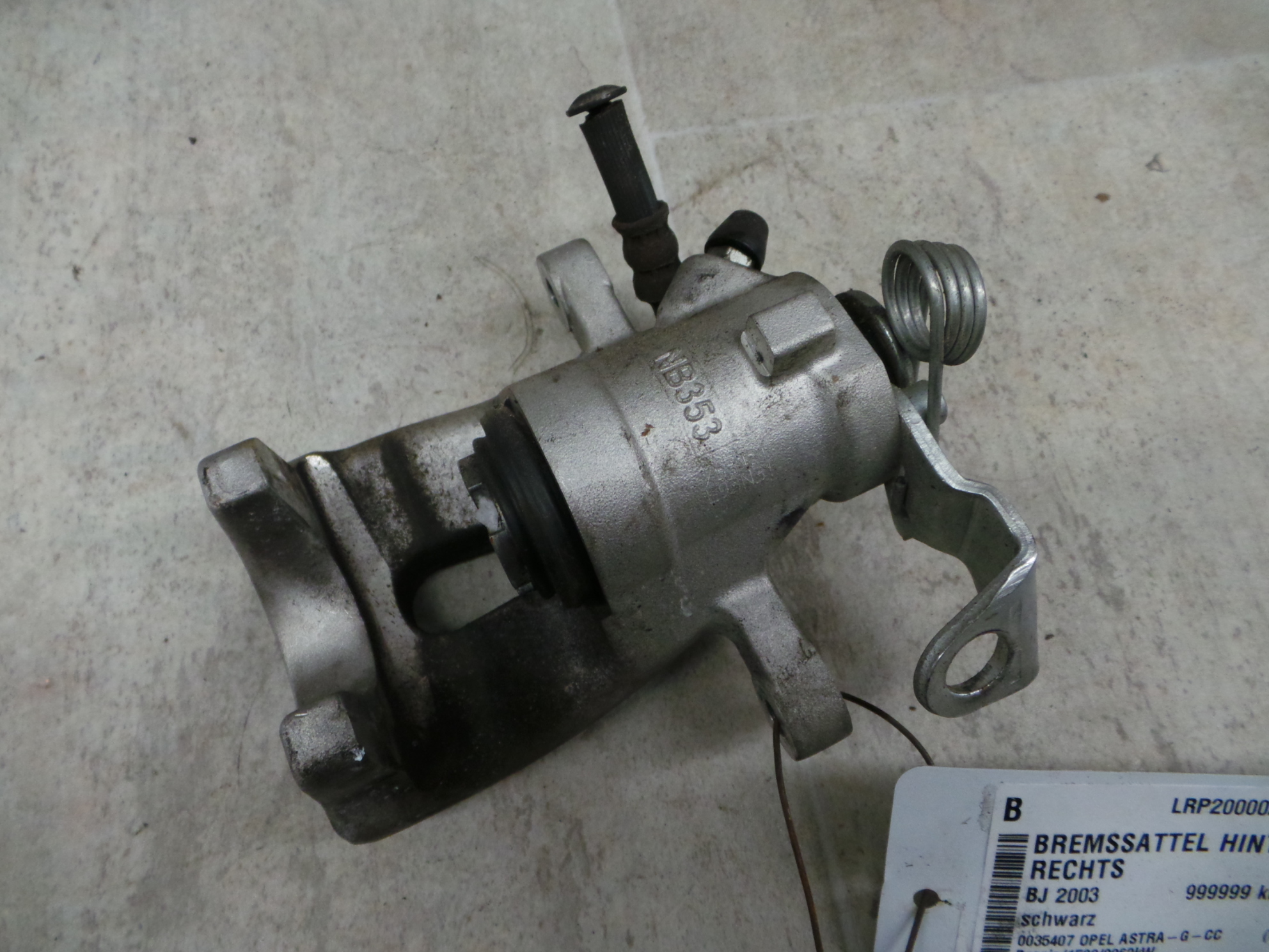 Opel Astra (G) Limousine 5-türig Bj.98-04 Bremssattel hinten rechts