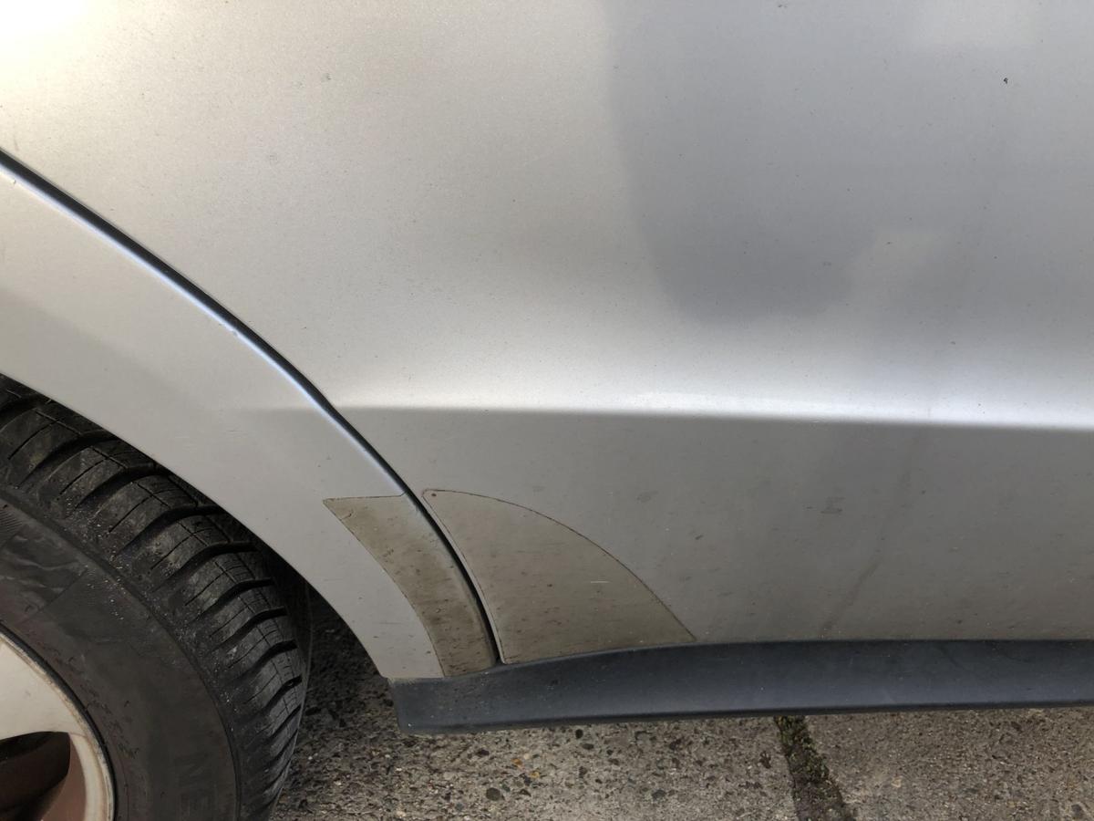 Mercedes A Klasse W169 bis 08 Tür hinten rechts vor Mopf Fondtür 761 silber