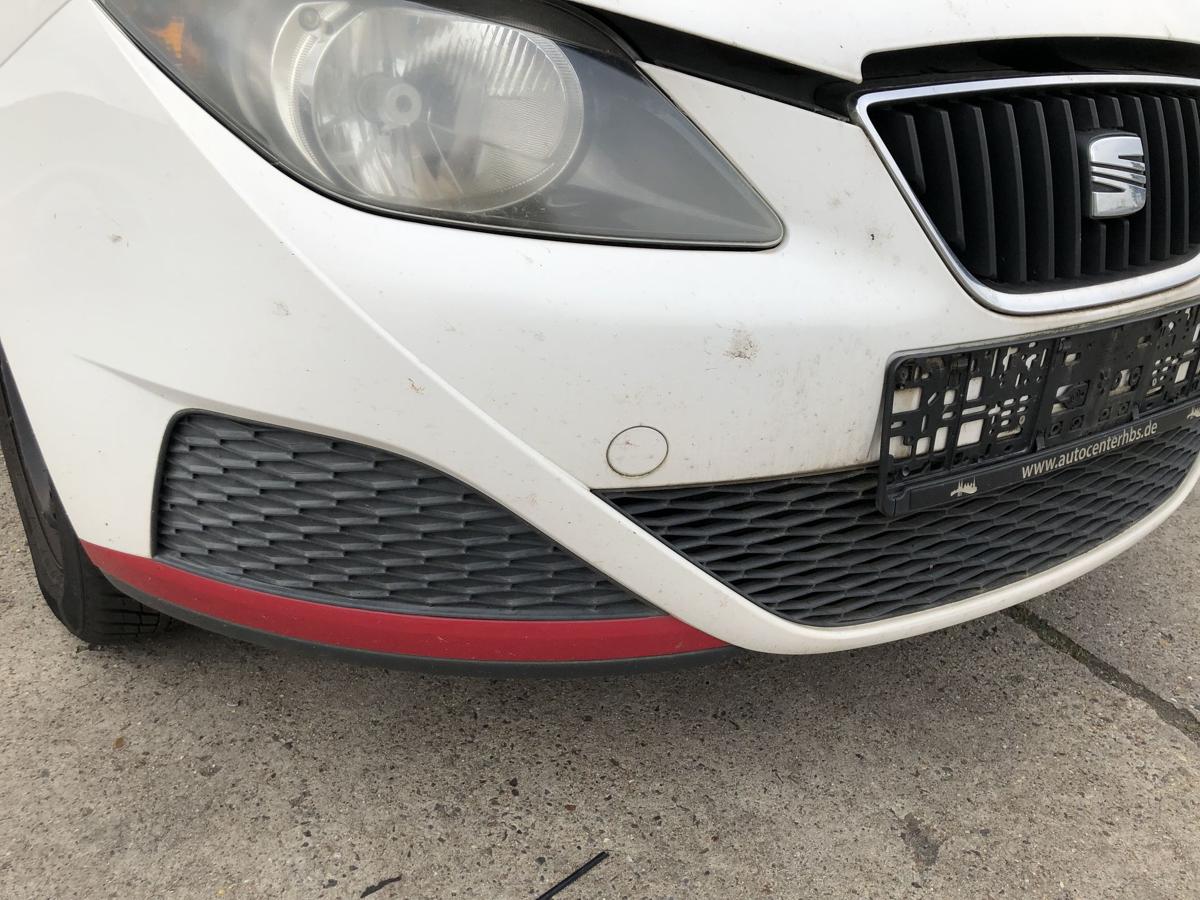 Seat Ibiza 6J Sto&szlig;f&auml;nger vorn Frontsch&uuml;rze Sto&szlig;stange Front LB9A Candywei&szlig;