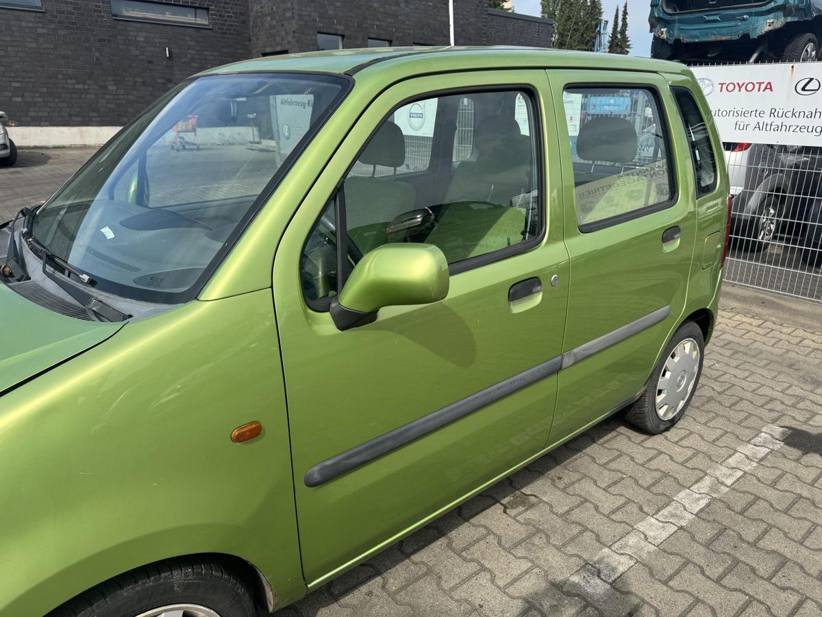 Opel Agila A original T&uuml;r vorn links Z384 Kiwigr&uuml;n Bj.2000