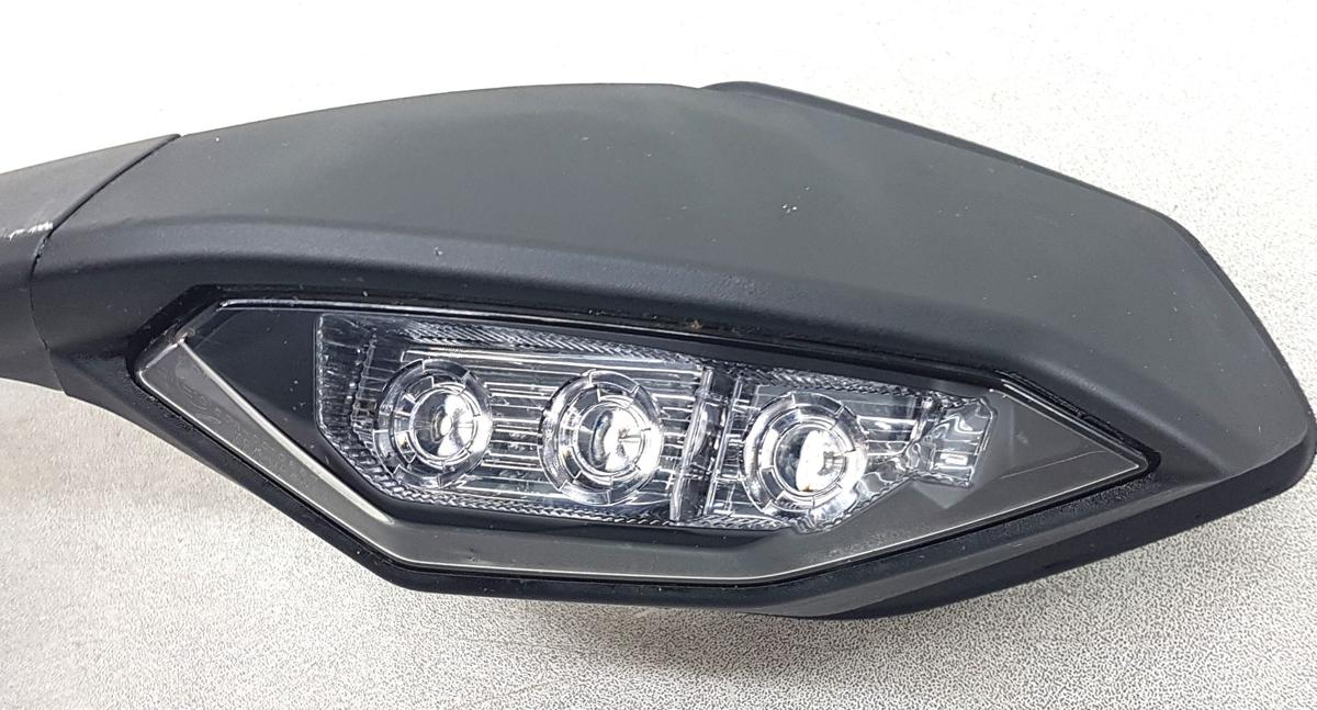 Yamaha YZF R1 RN65 Spiegel links mit Blinker Bj2022 unlackiert schwarz 2 Pins