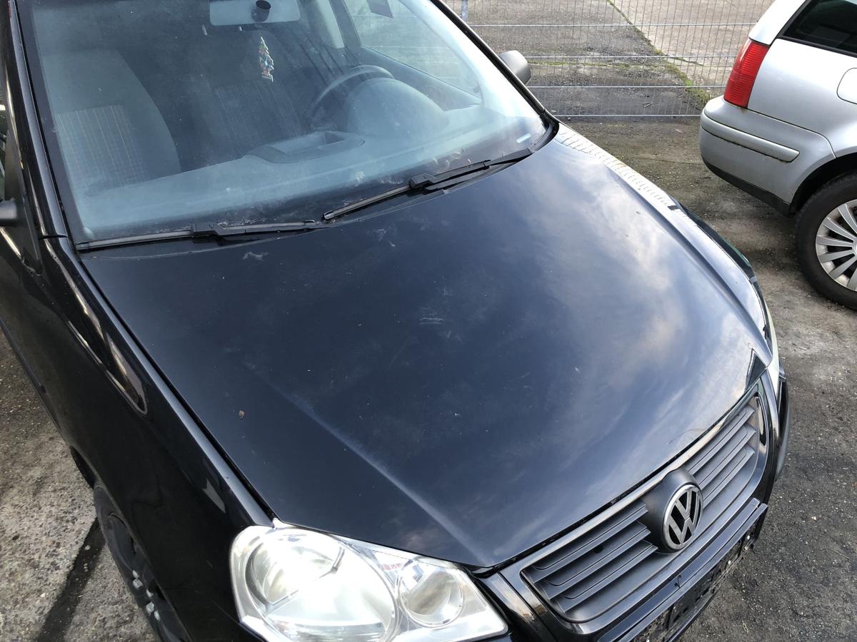 VW Polo 9N3 ab 05 Motorhaube Haube Bonnet Deckel vorne L041 Brillantschwarz