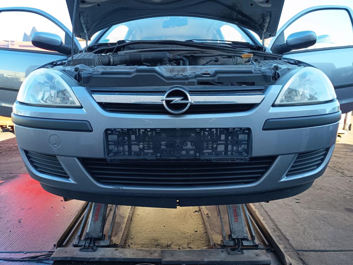 Opel Corsa C original Sto&szlig;stange F&auml;nger vorn Front Z163 Lichtsilber Bj 2004