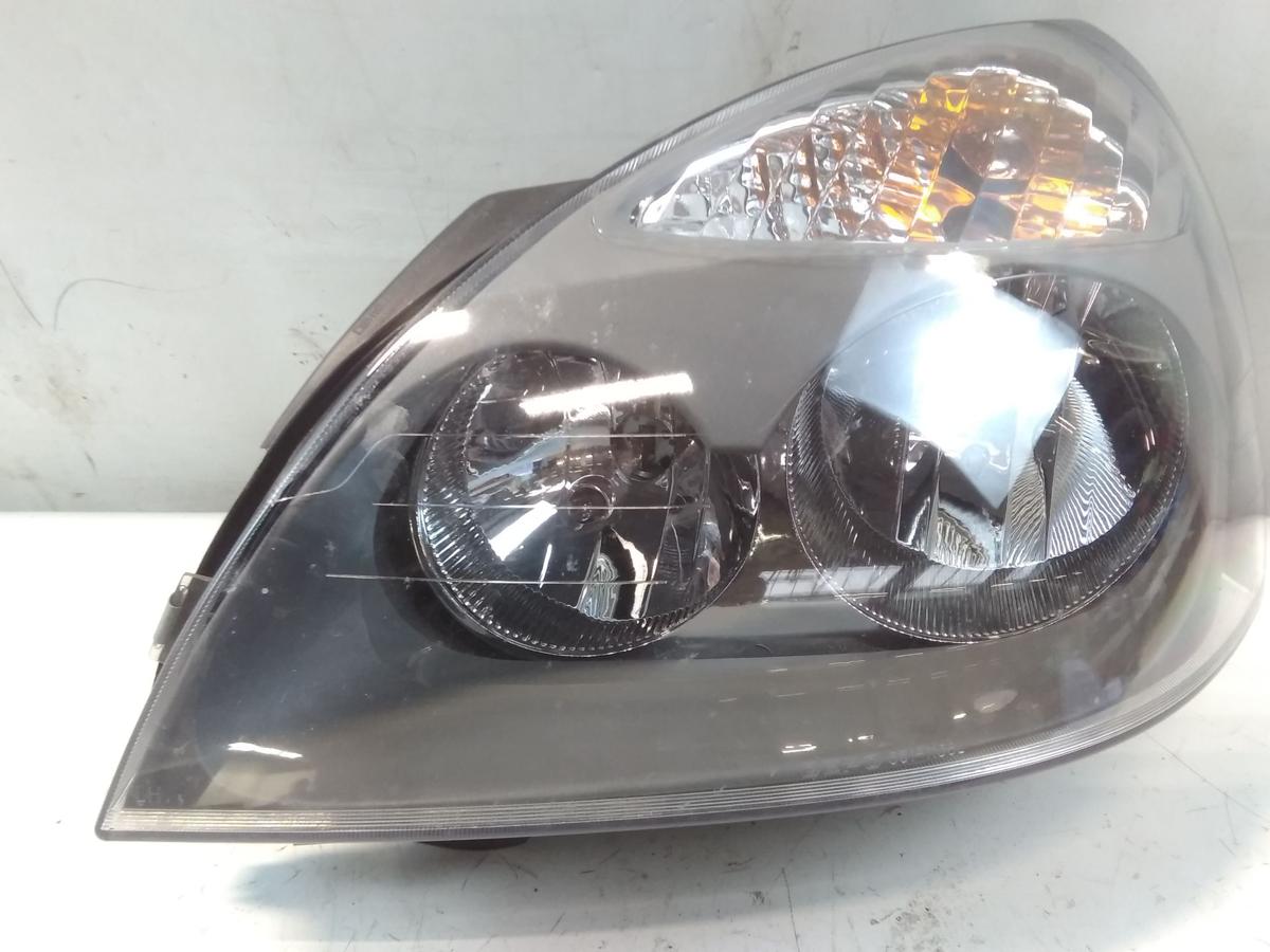 Renault Clio 2 Scheinwerfer links Depo grauer Hintergrund Facelift Halogen BJ06