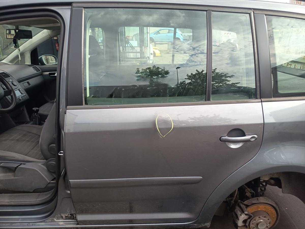 VW Touran 1T original T&uuml;r hinten links Fond Rohbau D7X Platingrau Bj 2006