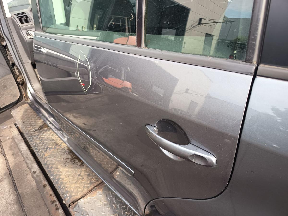 VW Touran 1T original T&uuml;r hinten links Fond Rohbau D7X Platingrau Bj 2006