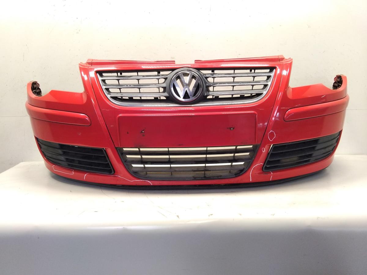 VW Polo 9N3 original Sto&szlig;stange Sto&szlig;f&auml;nger vorn LP3G Flashrot BJ2005