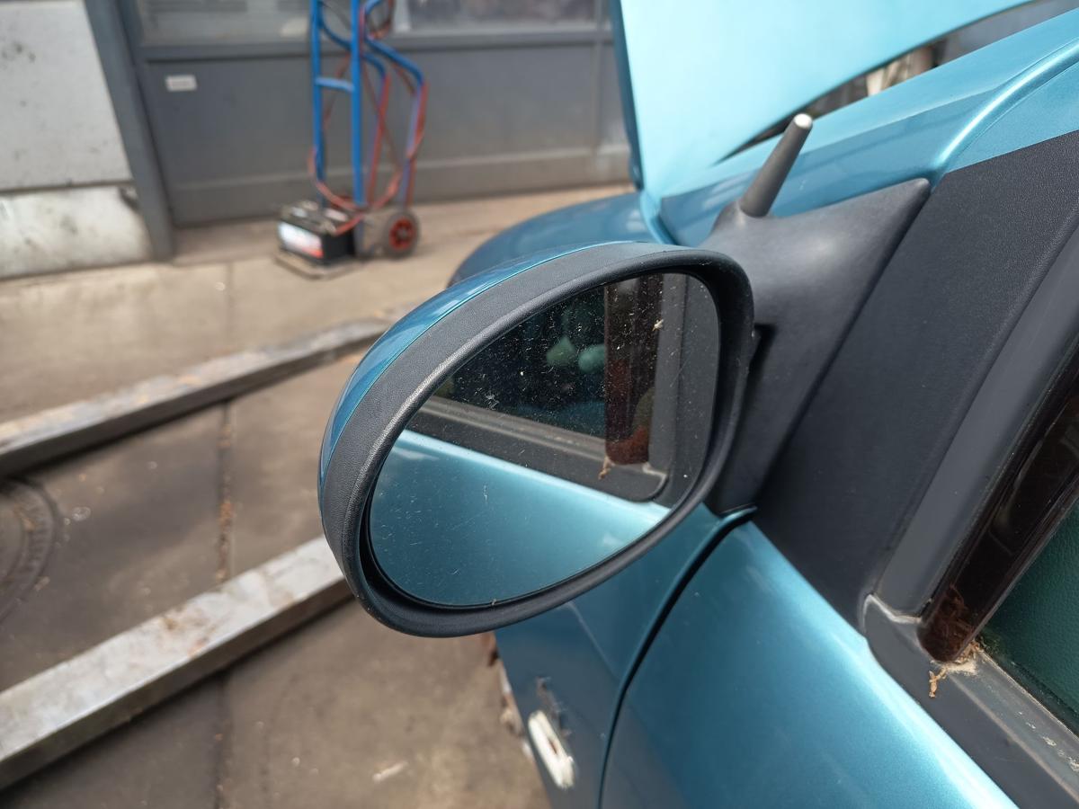 Renault Twingo C06 orig Au&szlig;enspiegel links elektrisch TEF47 Zykladenblau Bj 02
