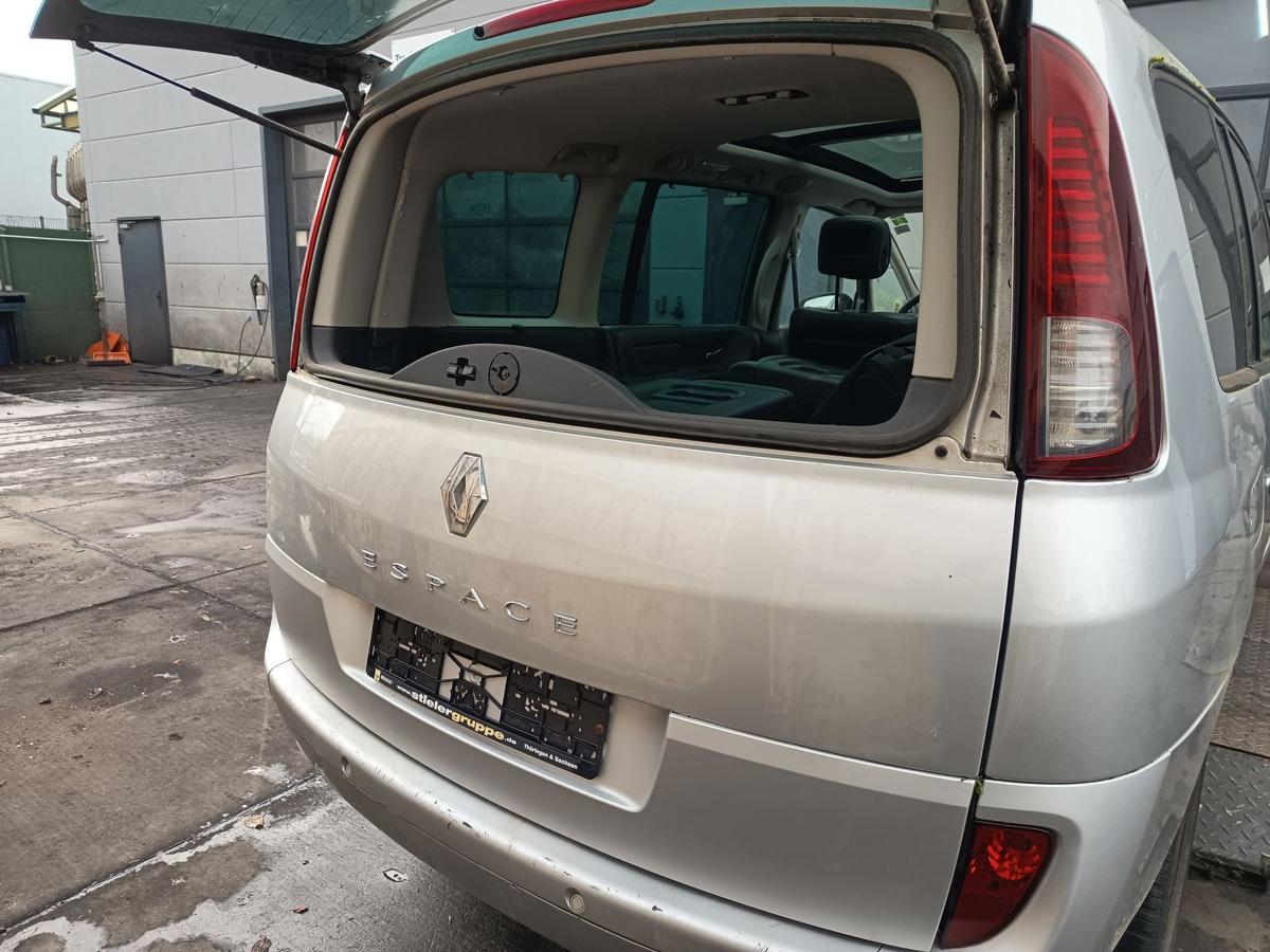 Renault Espace IV 4 orig Heckklappe für klappbare Scheibe TED 69 Silber Bj 2010