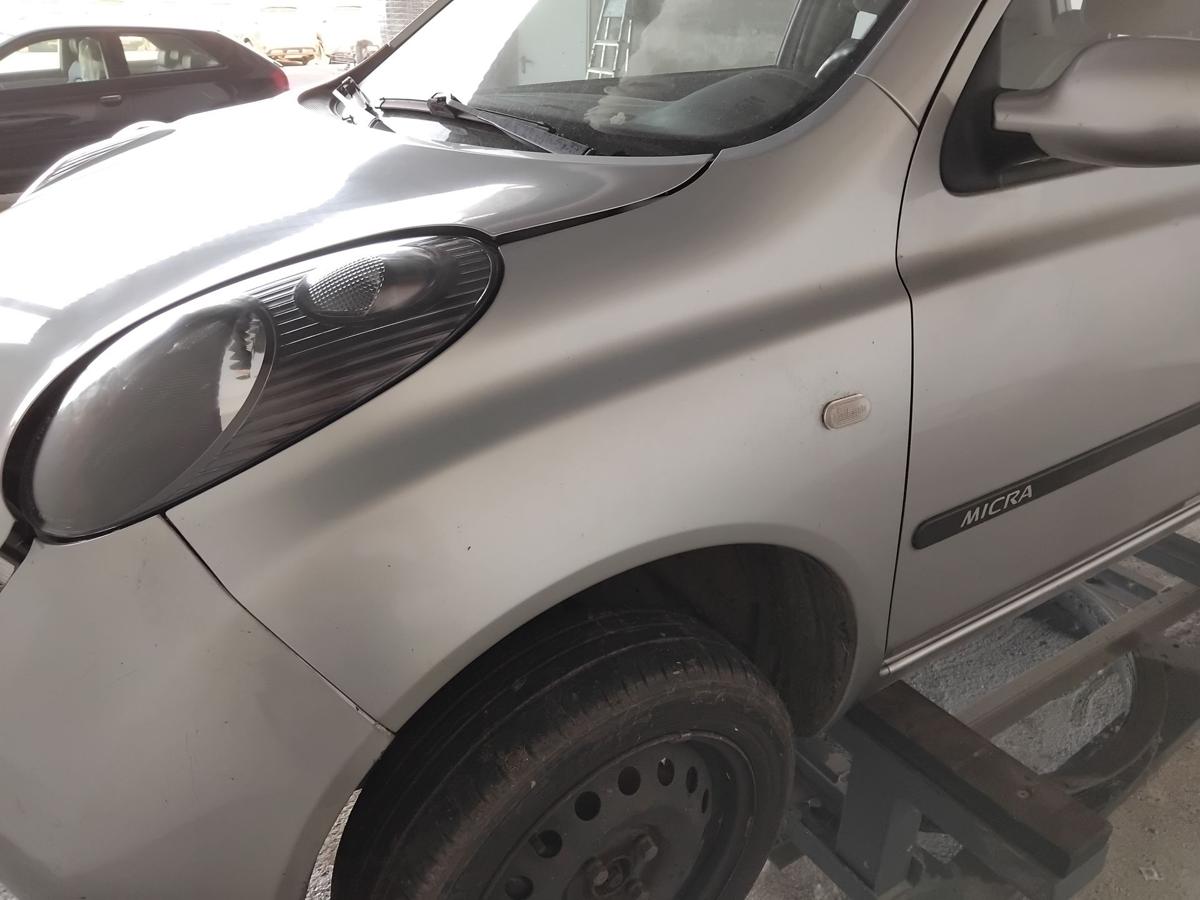 Nissan Micra K12 original Kotflügel vorn links KY0 Sportysilver BJ2005