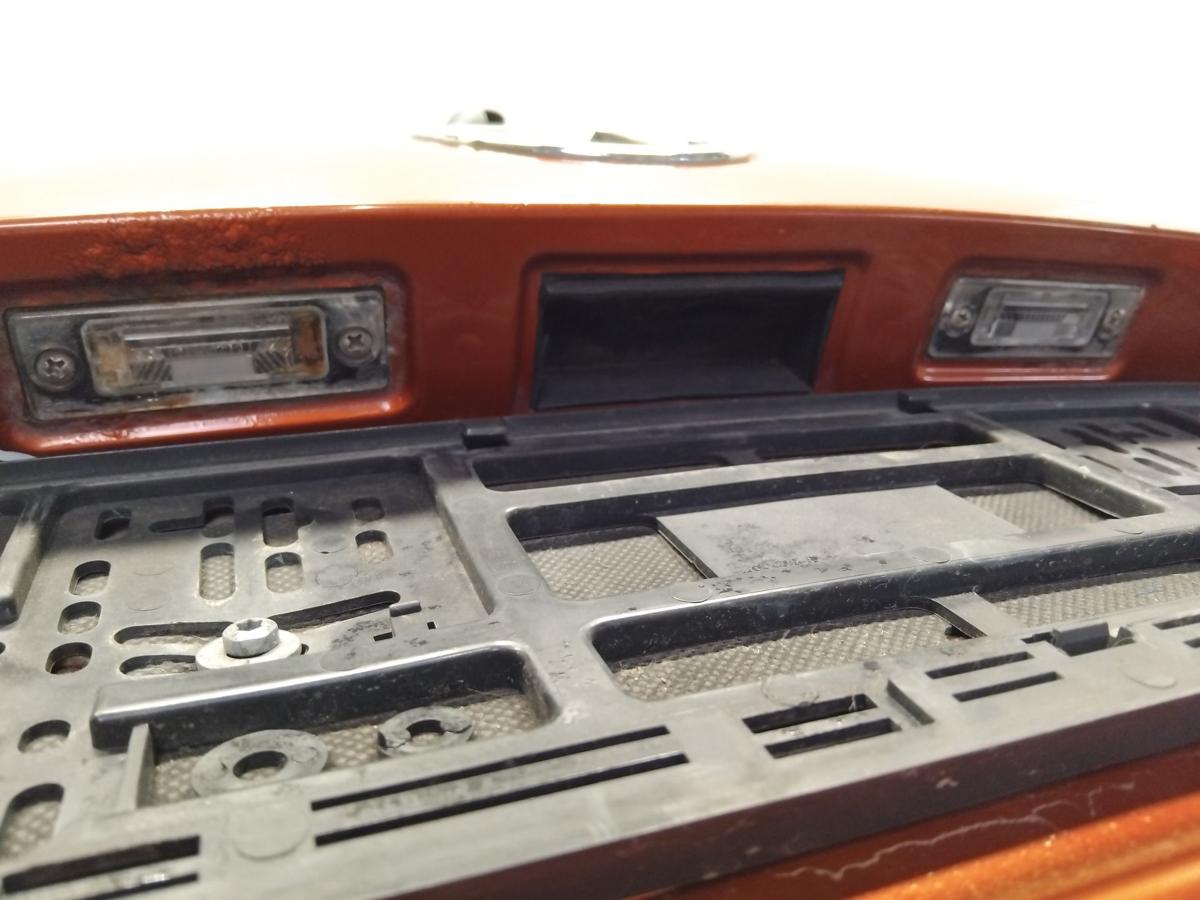 VW Golf Plus 5M Heckklappe LA3X Sunsetred mit Heckscheibe BJ2006 Rost