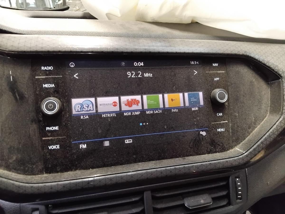 VW T-Cross 1C original Bedieneinheit mit Touchscreen Display 5G6919605B Bj.2020