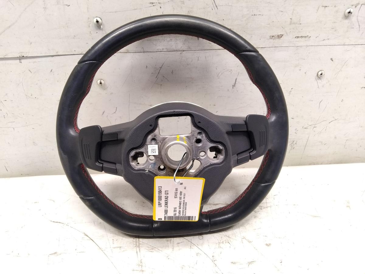 VW Golf 7 GTI original LederLenkrad mit DSG-Schalttasten Bj.2016 5G0419091R APX