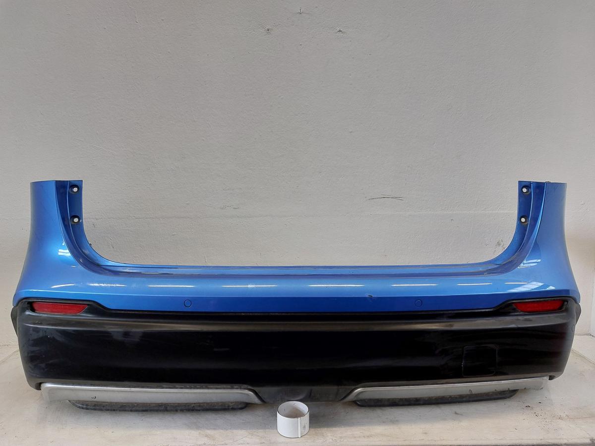 Nissan Qashqai J11 Stoßfänger hinten Heckschürze mit PDC RCA Caspian Blue Pearl