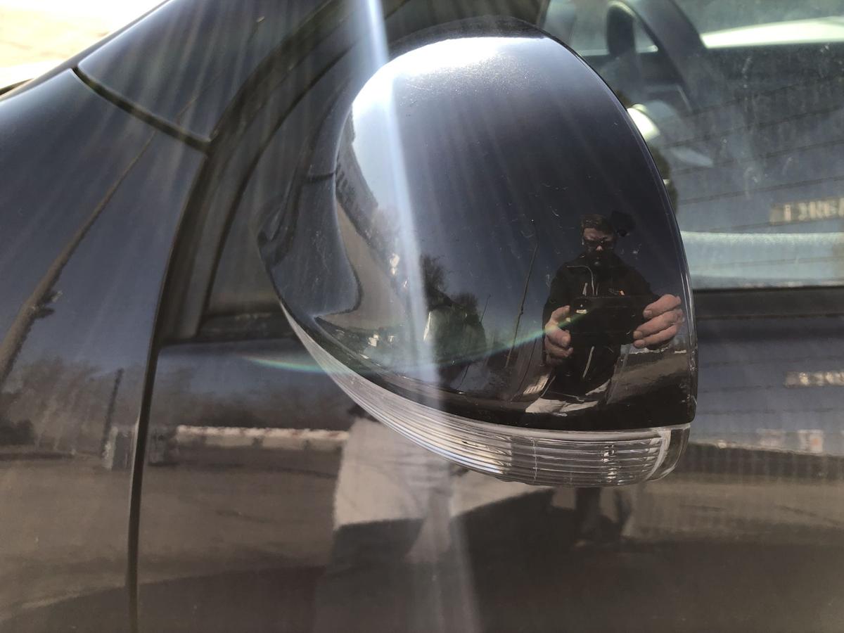 VW Golf 5 V 1K Au&szlig;enspiegel links R&uuml;cklspiegel elektrisch LA5G Perlblau