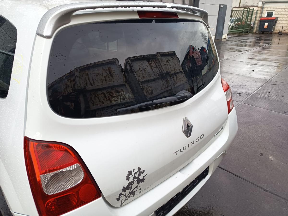 Renault Twingo II original Heckklappe mit Scheibe OV369 Arktiswei&szlig; Bj 2009