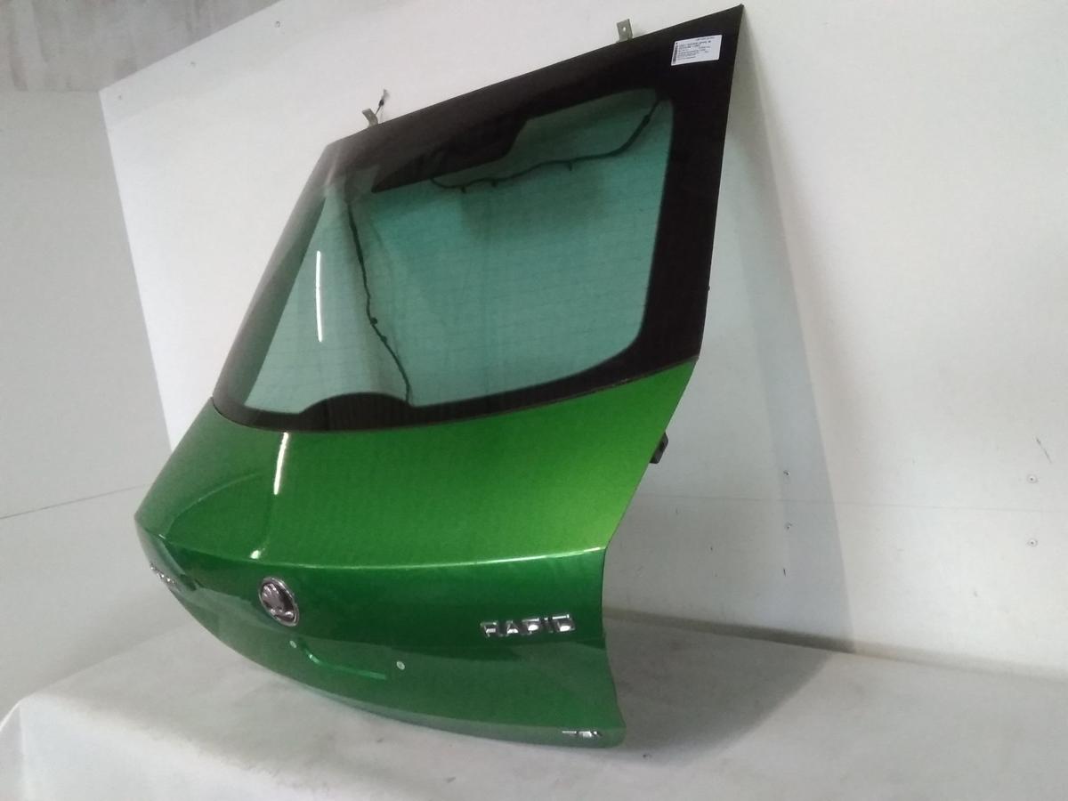 Skoda Rapid NH Limo Heckklappe rallyegr&uuml;nmetallic LF6Z inkl. Scheibe Bj.2013