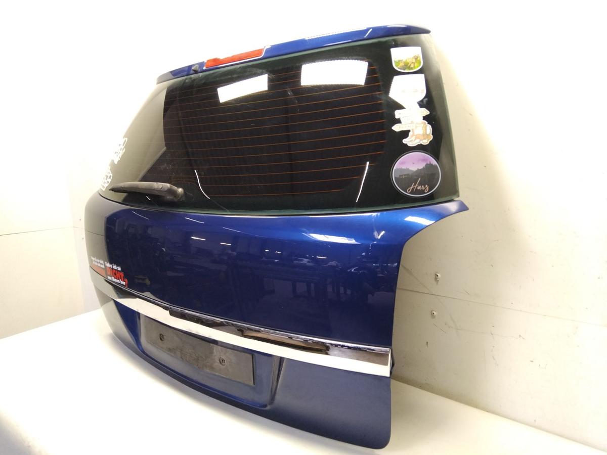 Opel Astra H Kombi Caravan Heckklappe ultrablaumetallic Z21B mit Scheibe Bj.2005