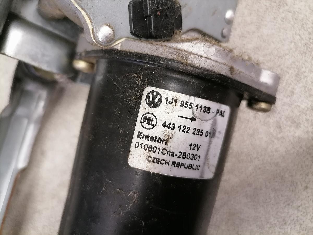 VW Bora 1J BJ01 Wischermotor vorn Wischergestänge 1J1955113B Scheibenwischer