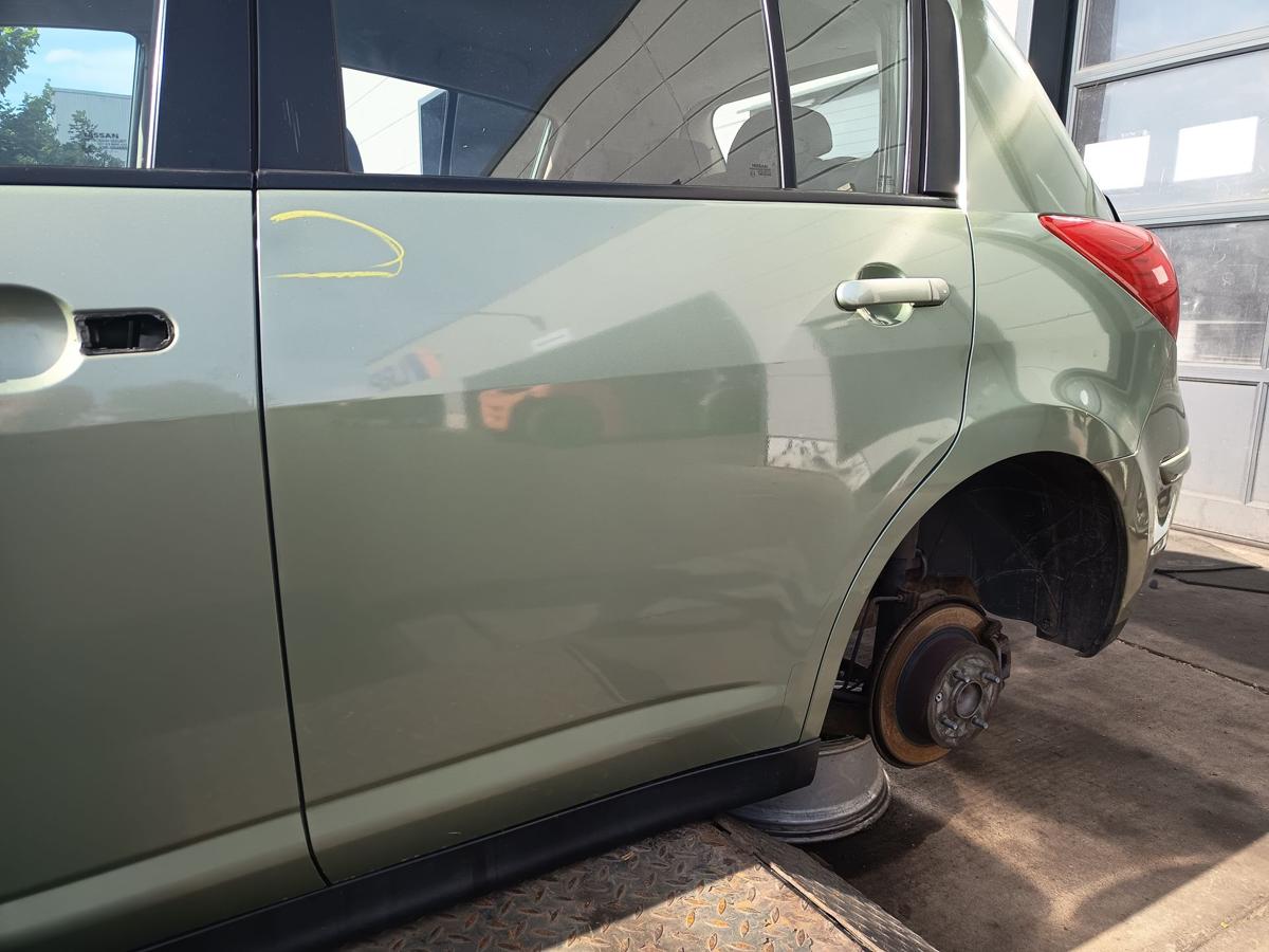 Nissan Tiida C11 orig Tür hinten links Fahrerseite J40 Green Bj 2008