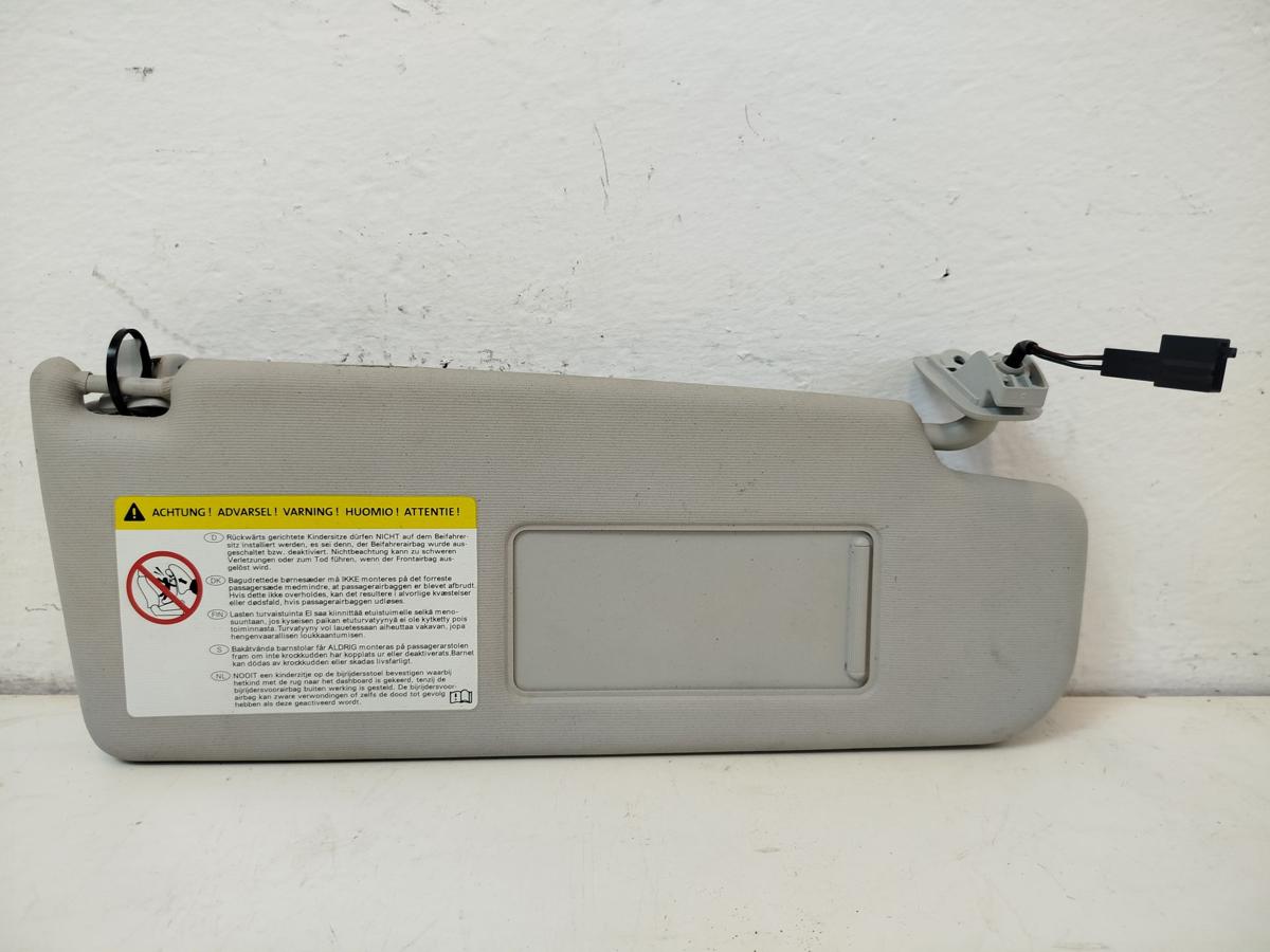 VW Passat 3C B7 Variant Sonnenblende vorn rechts Beifahrerseite mit Spiegel