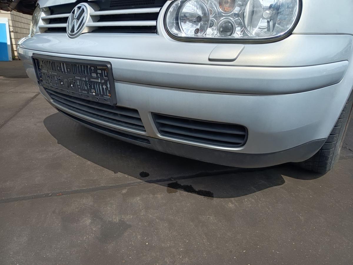 VW Golf IV original Sto&szlig;stange vorne mit SRA LB7Z Satinsilber Baujahr 2000