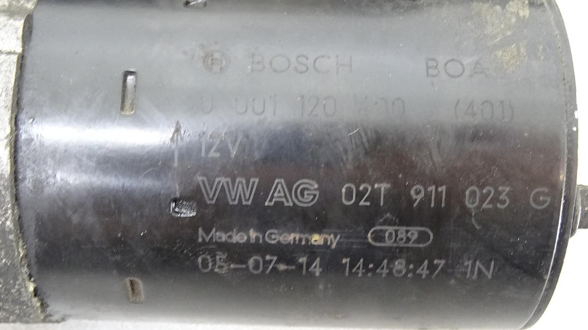 VW Fox Anlasser Starter Bj2005 02T911023G 0001120400 1,2 40kw BMD