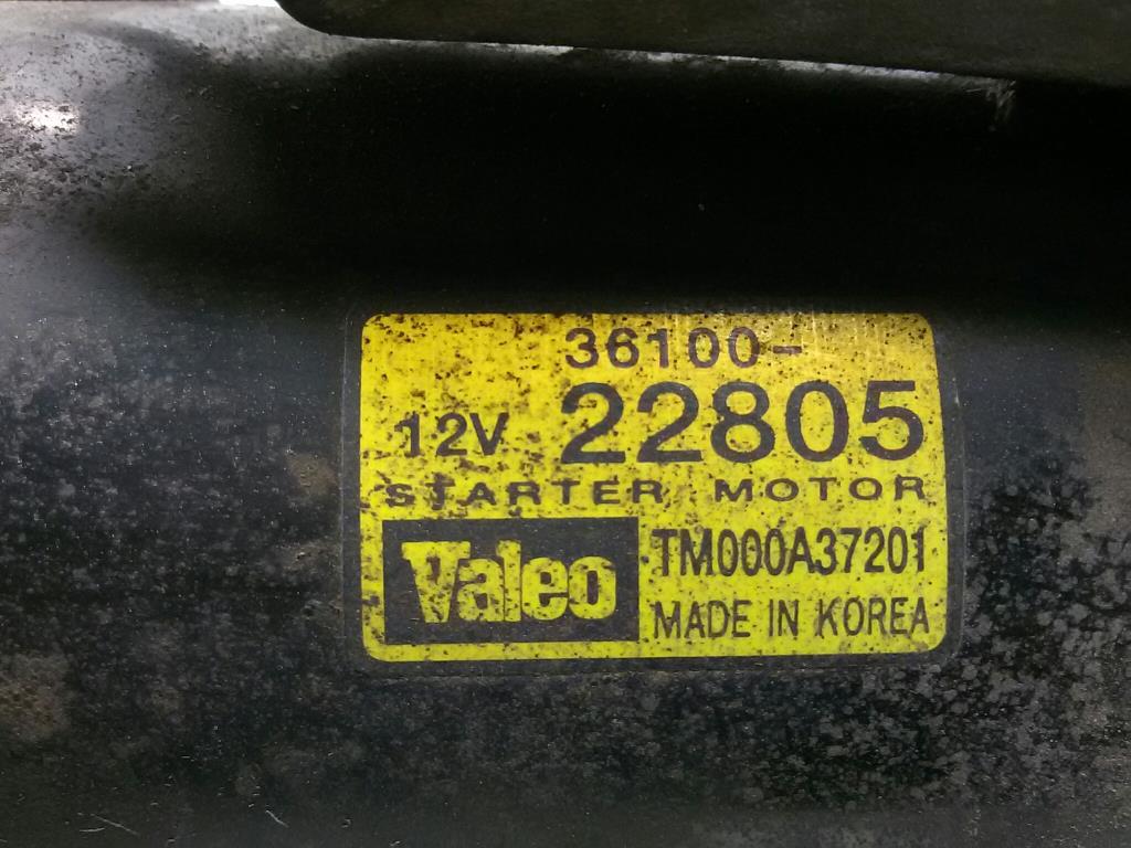 Hyundai Getz TB BJ-2005 Anlasser 3610022805 Valeo