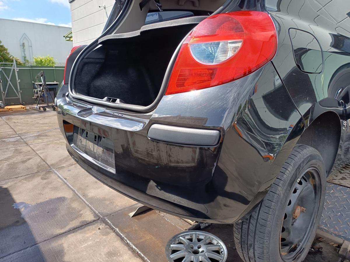 Renault Clio III original Stoßstange Fänger hinten/Heck 676 Perlmuttschwarz Bj06