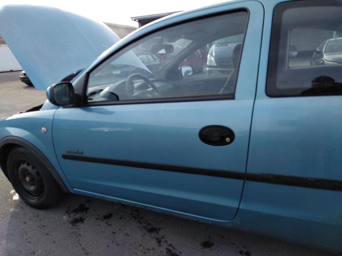Opel Corsa C T&uuml;r vorn links Fahrert&uuml;r 3-T&uuml;rer breezeblaumetallic Z20N Bj.2000
