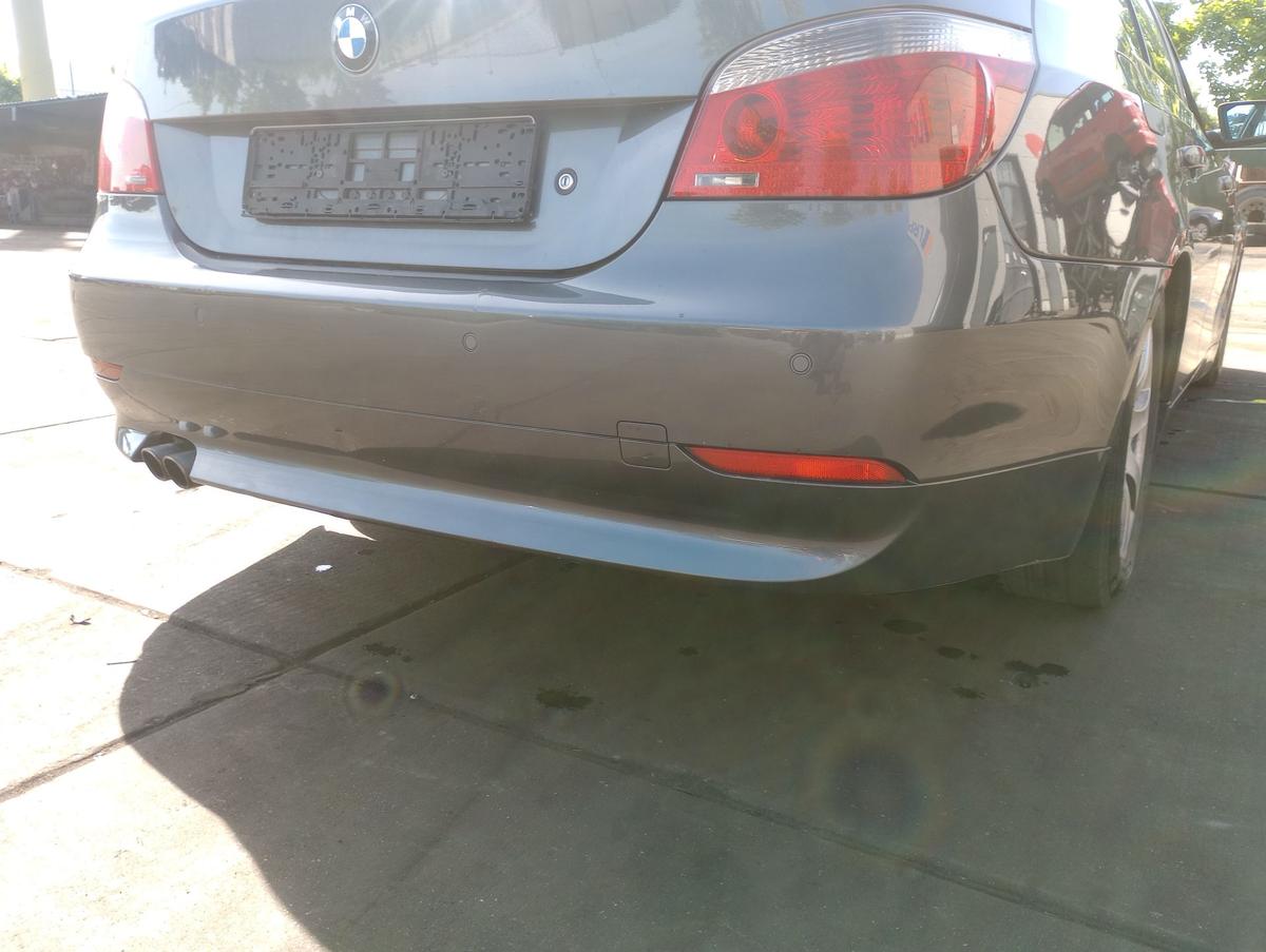 BMW 5er E60 original Stoßstange hinten Stoßfänger Limo A36 Titangrau Bj 2005