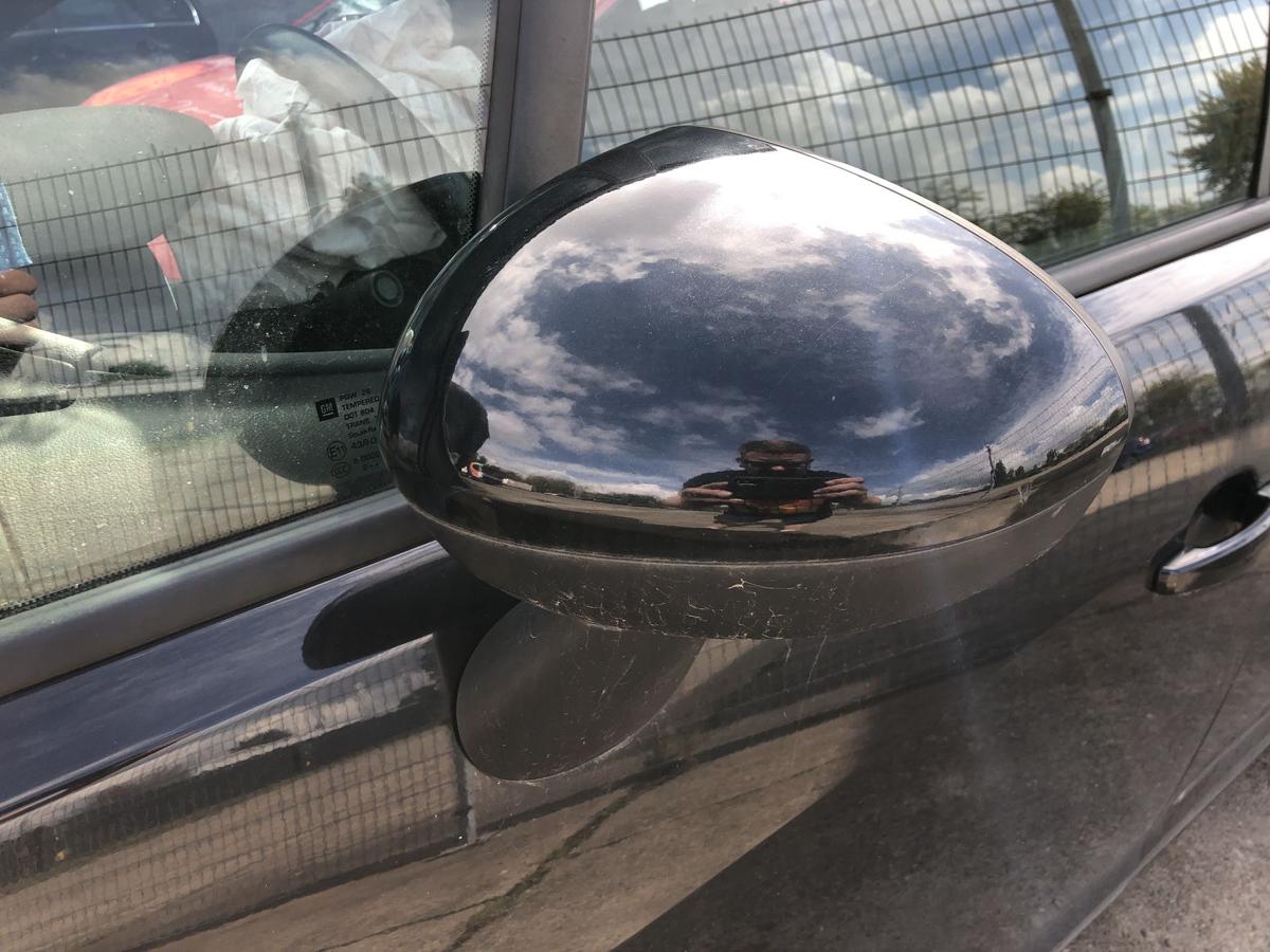 Opel Meriva B Außenspiegel links Seitenspiegel elektrisch 2HU Saphirschwarz