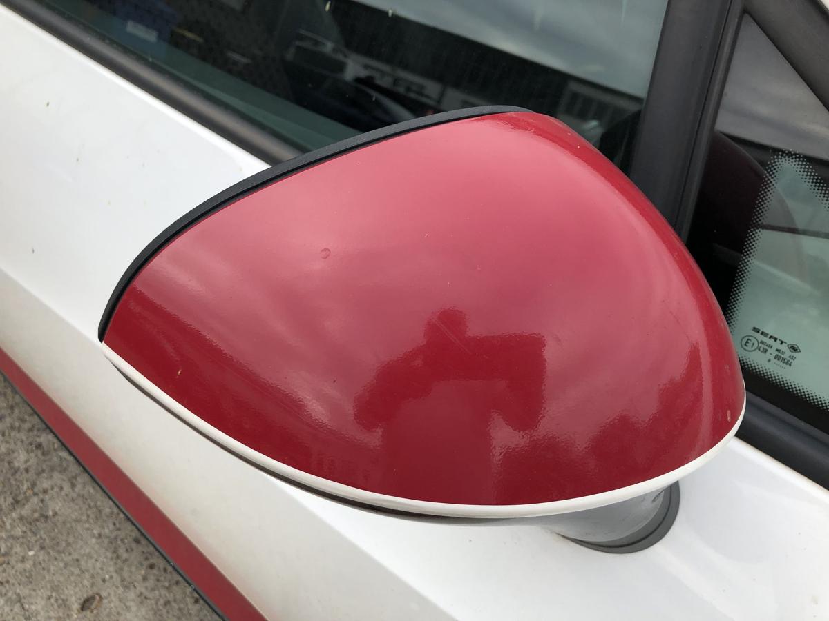 Seat Ibiza 6J Au&szlig;enspiegel rechts Spiegel Seitenspiegel LB9A Candywei&szlig; manuell