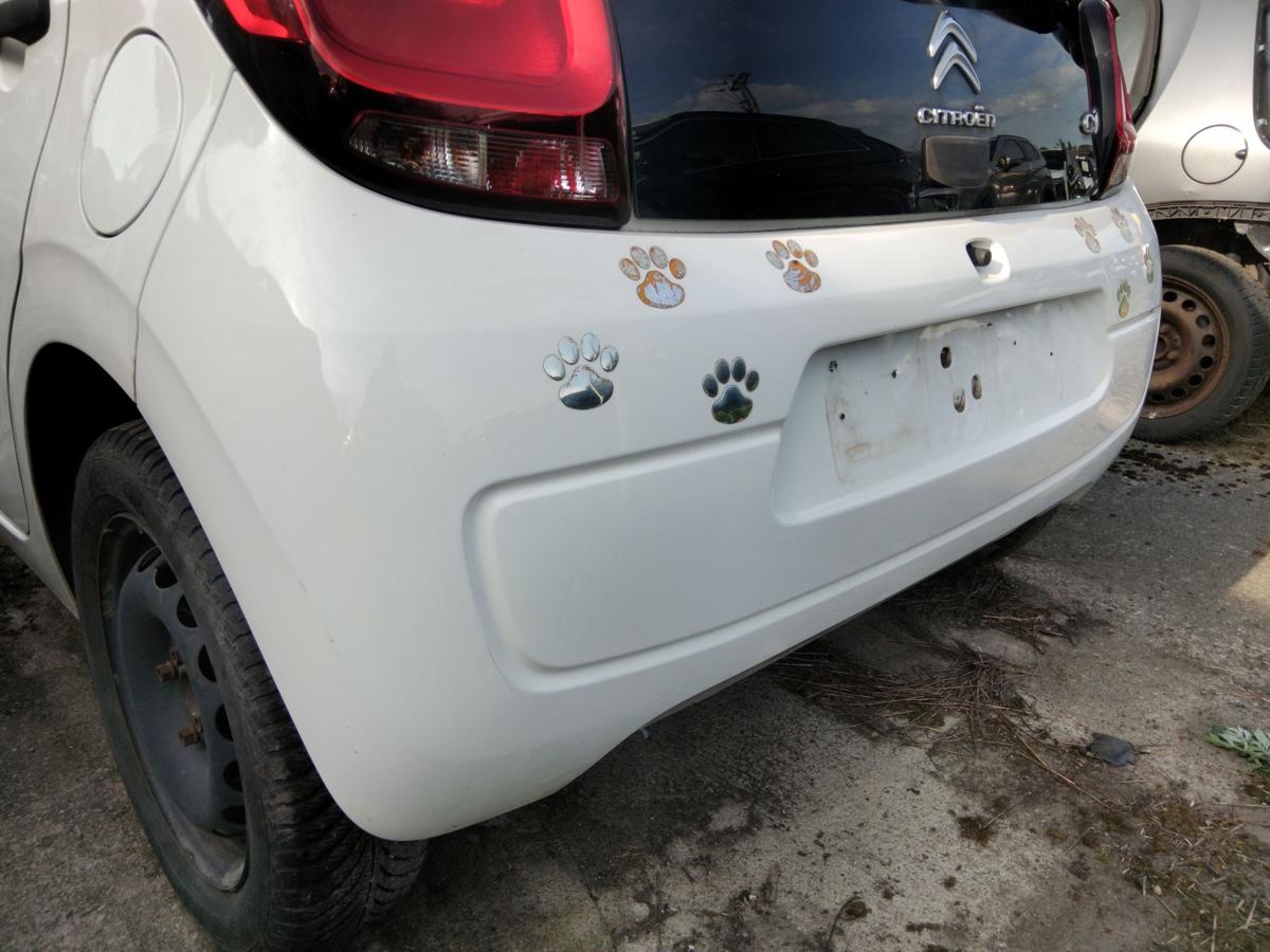 Citroen C1 II original Stoßfänger Stoßstange hinten KWD Lipizzan White BJ2014