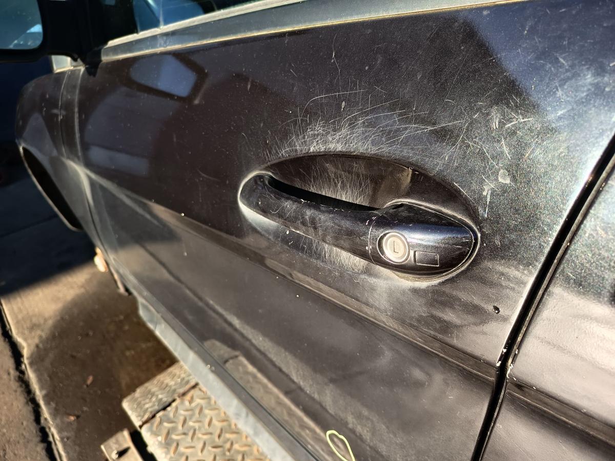 Mercedes W245 Mopf original T&uuml;r vorn links Fahrer schwarz &uuml;berlackiert Bj 2011