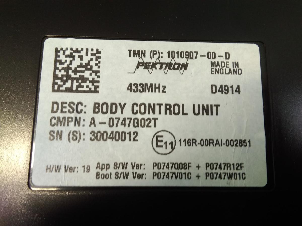 Tesla Model S original Steuerger&auml;t Bodycontrol 101090700D BJ2014