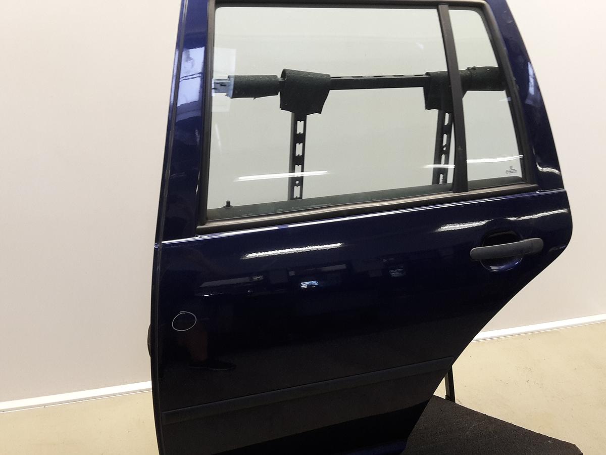 VW Golf IV 4 1J original T&uuml;r hinten links Fond LB5N Indigoblau Bj 2003