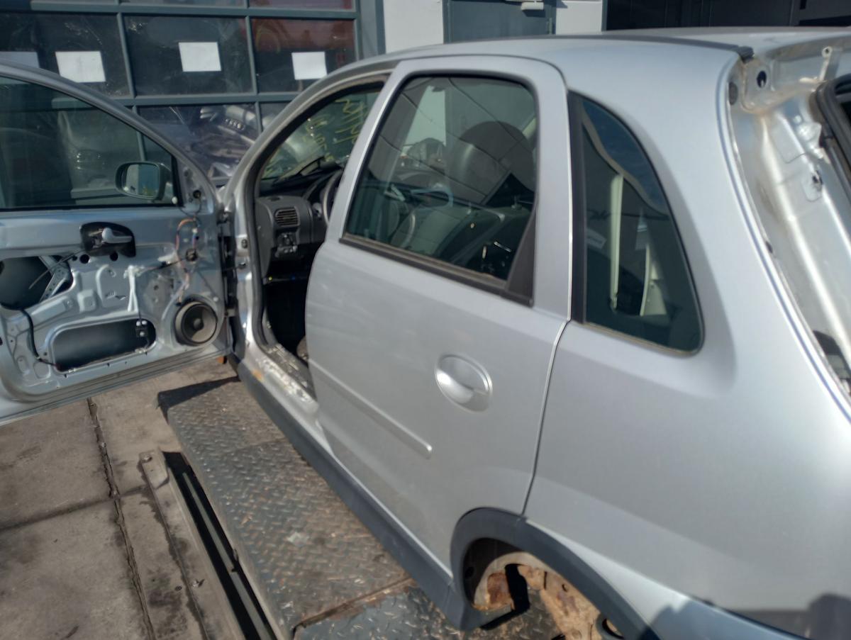 Opel Corsa C original Tür hinten links Fond Z157 Starsilber Bj 2006