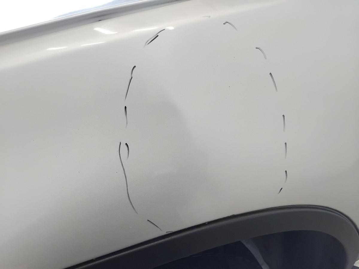 BMW X5 E53 original Kotfl&uuml;gel vorn links titansilbermetallic 354/7 BJ2000 Mangel