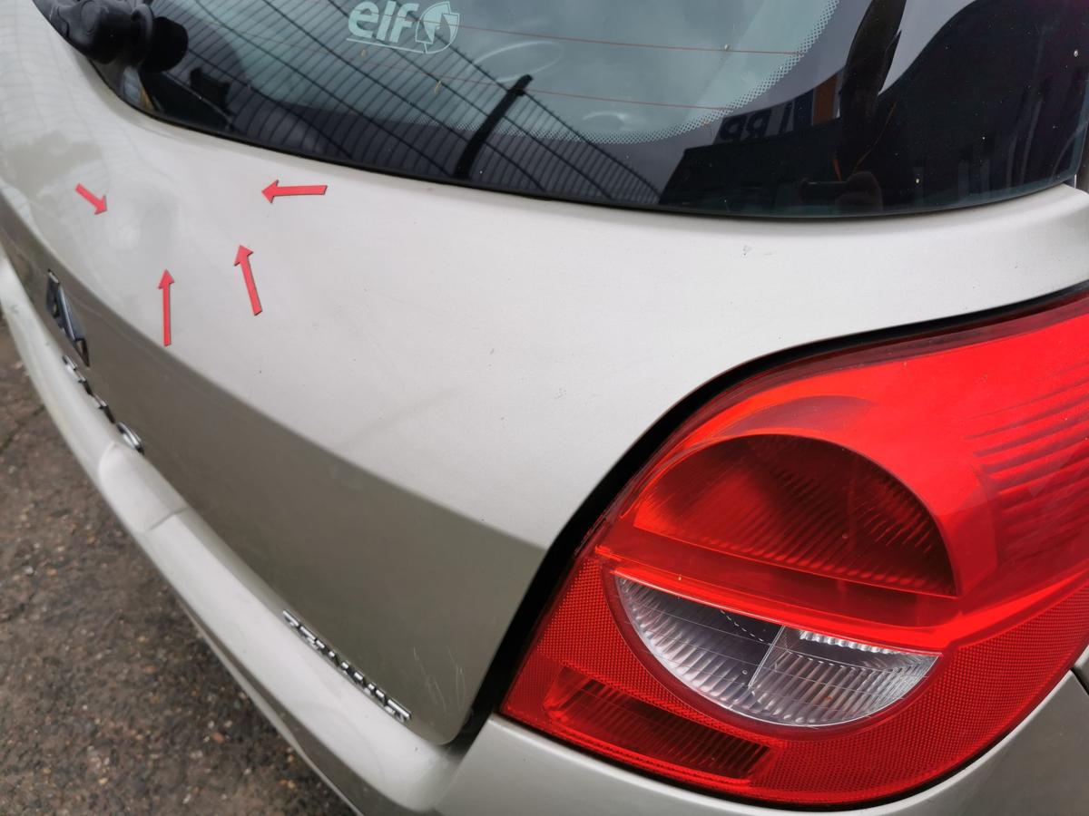 Renault Clio III Heckklappe Klappe Deckel hinten 3trg TED11 BeigePepper DELLEN