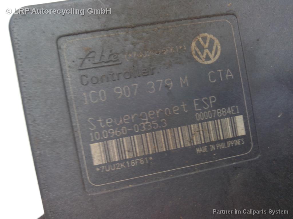 VW Golf 4 Bj.2003 original ABS-/ESP-Block 1J0614517J mit Steuergerät 1C0907379M