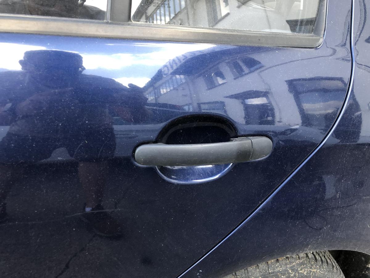 Skoda Fabia 6Y T&uuml;r hinten links Fondt&uuml;r Rohbau LF5U Tiefseeblau Metallic 5trg