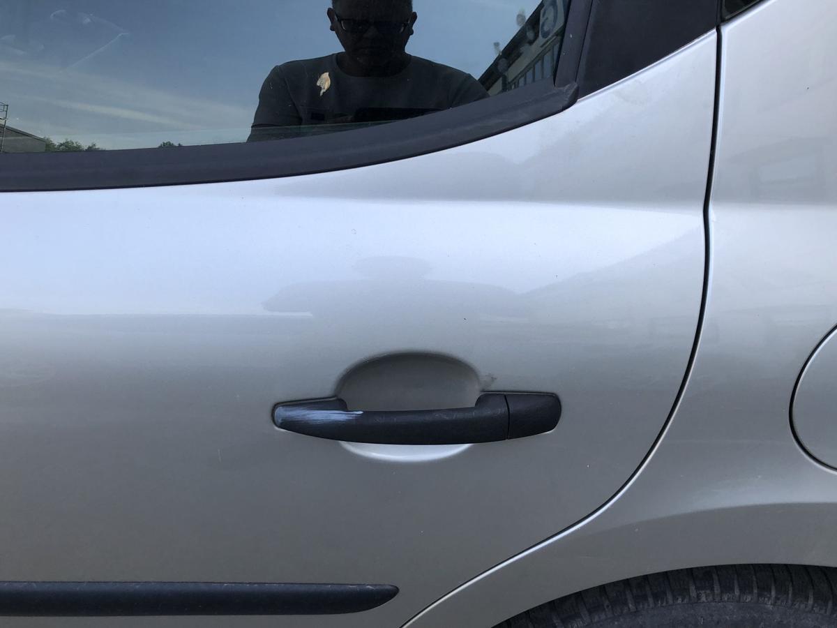 Peugeot 207 SW Typ WE T&uuml;r hinten links Fondt&uuml;r Rohbau ETS Gris Cendre Metallic