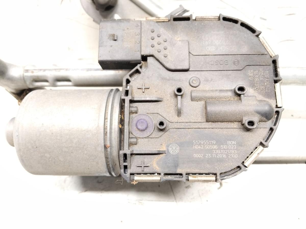 VW Golf Sportsvan original Wischermotor vorn mit Wischergest&auml;nge vorn Bj.2017