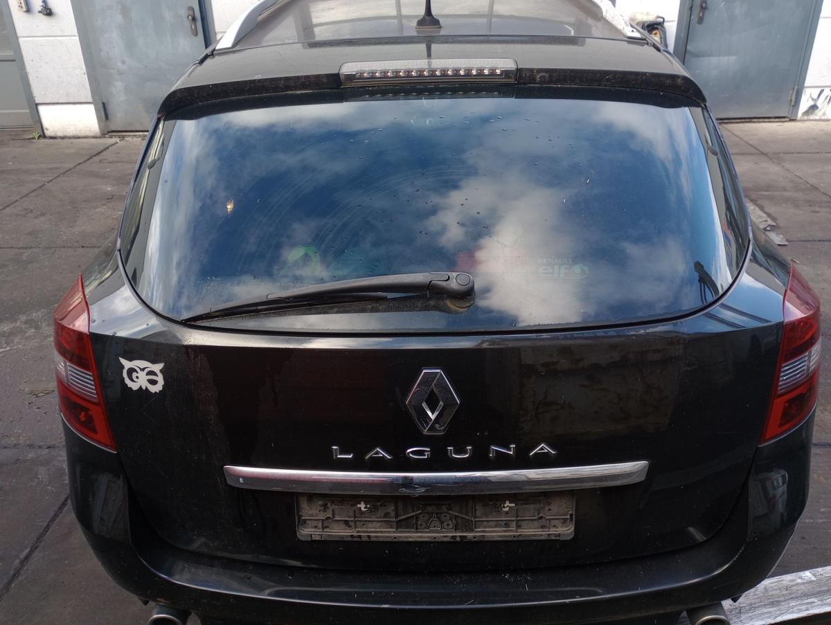 Renault Laguna 3 Grandtour orig Heckklappe m Scheibe 676 Perlm.schwarz met Bj 10