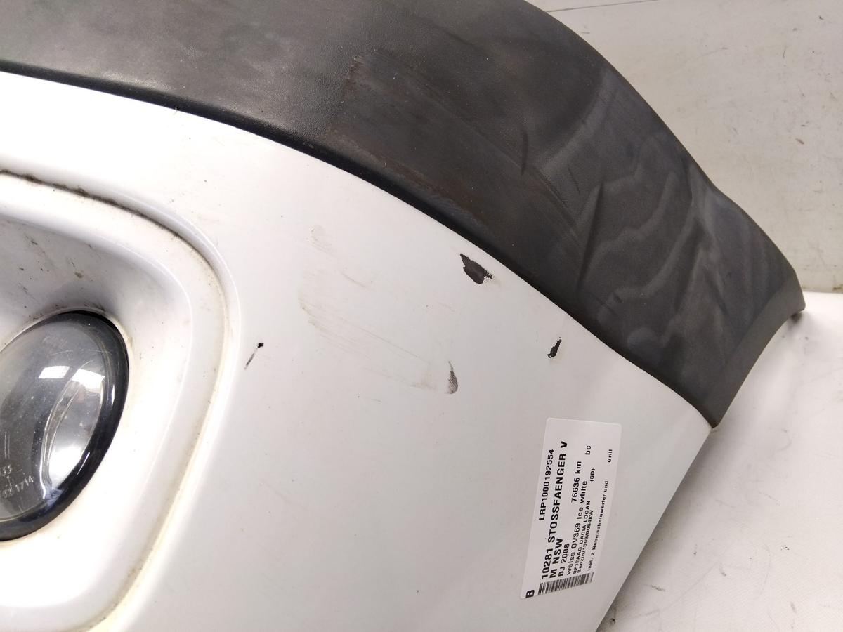 Dacia Logan Kombi original Stoßfänger Stoßstange vorn BJ2008 OV369 Ice white bc