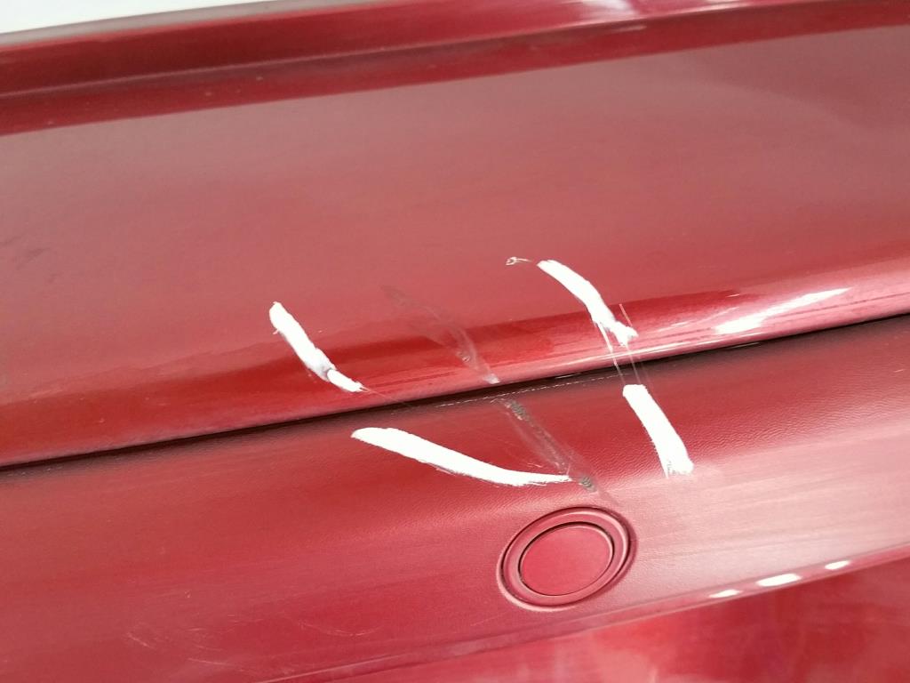 Stoßfänger hinten PDC Fliessheck TEB76 Rouge de Feu Renault Laguna II 2 Facelift