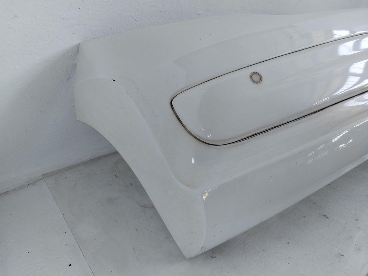 Peugeot 207 W Stossfänger Stossstange Bumper hinten PDC 5trg EWP WEISS BANQUISE